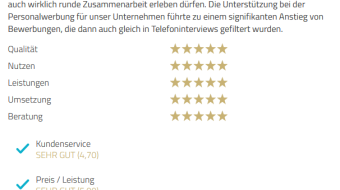 Intent Brands postitive Rezension CERA System Hermsdorf Produktion