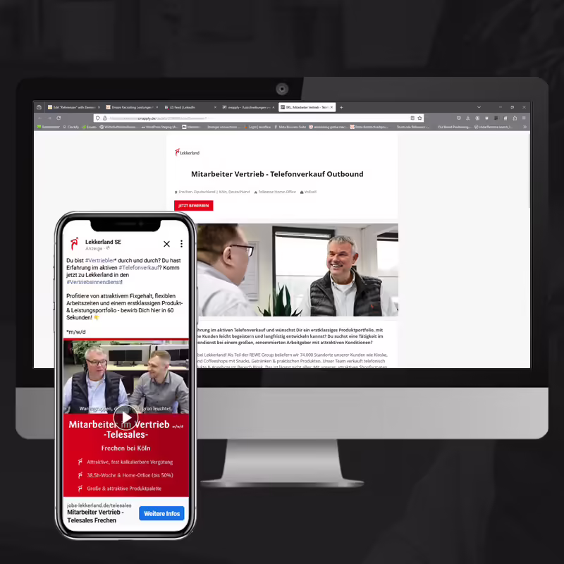 INTENT BRANDS Recruiting Erfolg - Kunde Lekkerland nach der Recruiting Betreuung durch INTENT BRANDS in Erfurt und Suhl